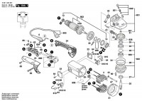 Bosch 3 601 C64 801 Gws 24-300L Angle Grinder 230 V / Eu Spare Parts